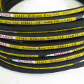 Four Steel Spiral 2 inch 51mm SAE 100R12 Black Wrap Surface Lettering Hydraulic Hose High Pressure